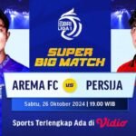 Live Streaming BRI Super League: Arema FC vs Persija Eksklusif di Vidio