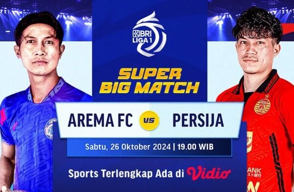 Live Streaming BRI Super League: Arema FC vs Persija Eksklusif di Vidio