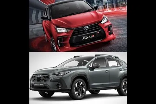 Indonesia mendapatkan dua mobil baru; Toyota Agya 2023 dan Subaru Crosstrek 2023.