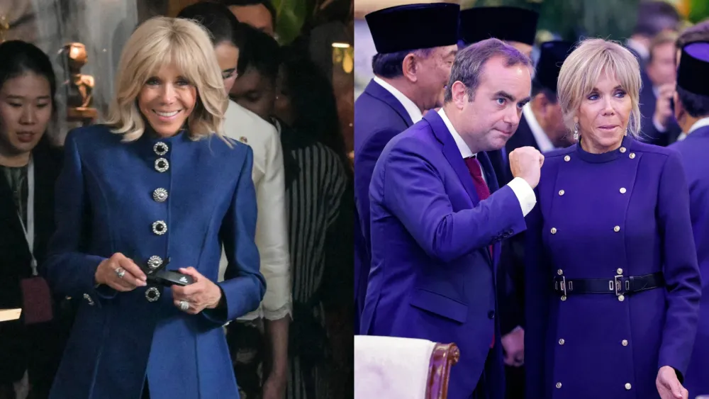 Gaya Busana Brigitte Macron Selama Kunjungannya ke Indonesia: Penampilan dengan Louis Vuitton dan Lainnya